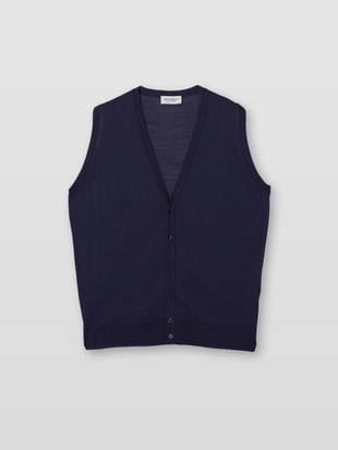 メンズ 30G Vネックベスト／HUNTSWOOD【STANDARD FIT】