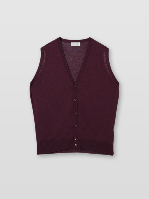 メンズ 30G Vネックベスト／HUNTSWOOD【STANDARD FIT】 詳細画像 DAMSON 1
