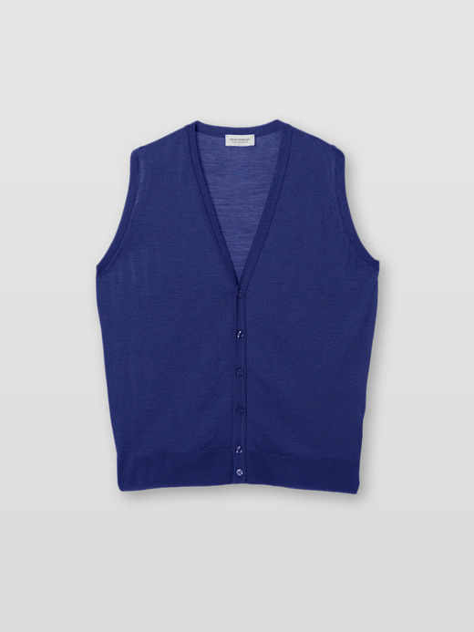 メンズ 30G Vネックベスト／HUNTSWOOD【STANDARD FIT】 詳細画像 LAPIS BLUE 1