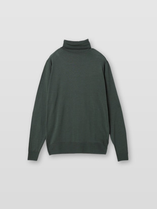 メンズ 30G 長袖 タートルネックニット／LEVINE【MODERN FIT】