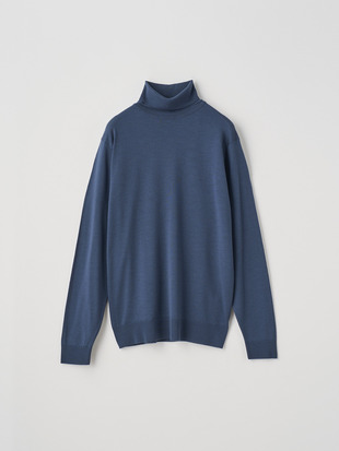 メンズ 30G 長袖 タートルネックニット／LEVINE【MODERN FIT】