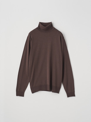 メンズ 30G 長袖 タートルネックニット／LEVINE【MODERN FIT】