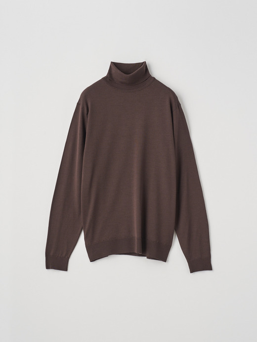メンズ 30G 長袖 タートルネックニット／LEVINE【MODERN FIT】 詳細画像 TRUFFLE 1