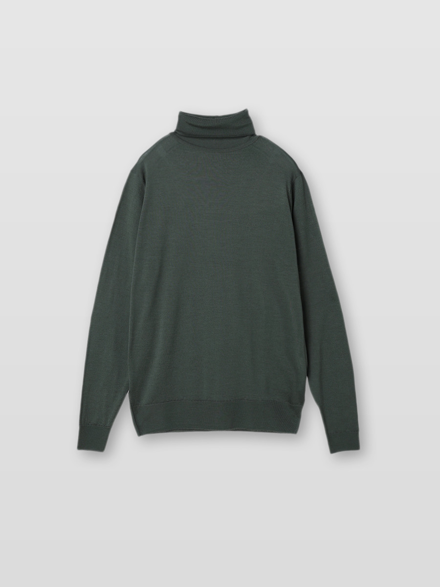 JOHN SMEDLEY 30G Merino Wool タートルネックセータ