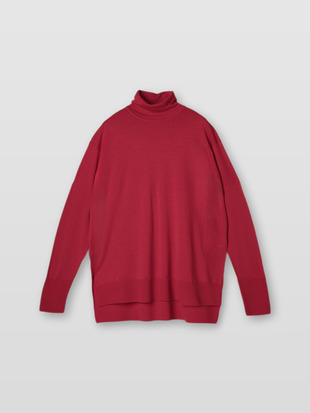 レディース 30G長袖タートルネックニット／MALLERY【RELAX FIT】