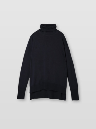 レディース 30G長袖タートルネックニット／MALLERY【RELAX FIT】
