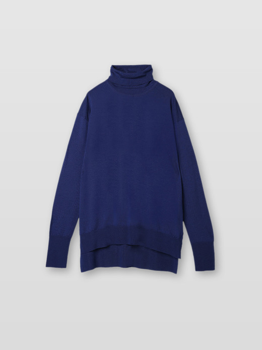 レディース 30G長袖タートルネックニット／MALLERY【RELAX FIT】 詳細画像 LAPIS BLUE 1