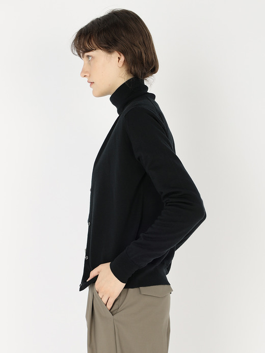 レディース 30G 長袖 カーディガン／MILLY【MODERN FIT】 詳細画像 BLACK 3