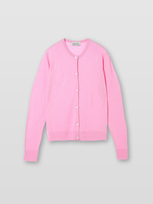 レディース 30G 長袖 カーディガン／MILLY【MODERN FIT】 詳細画像 MISTY ROSE 1