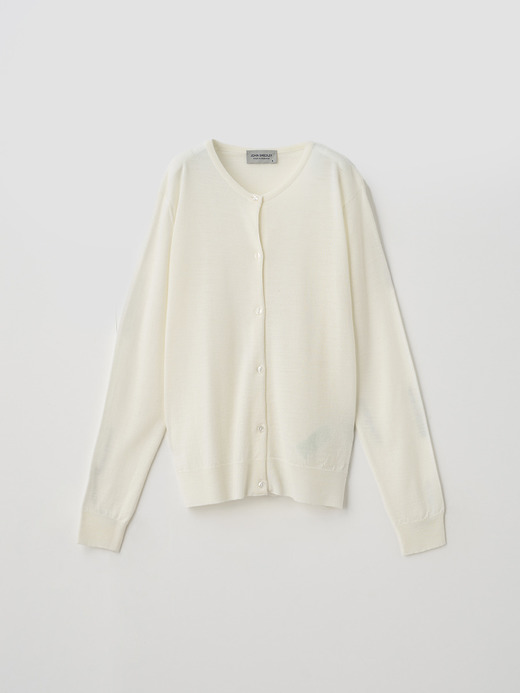 レディース 30G 長袖 カーディガン／MILLY【MODERN FIT】 詳細画像 SNOW WHITE 1