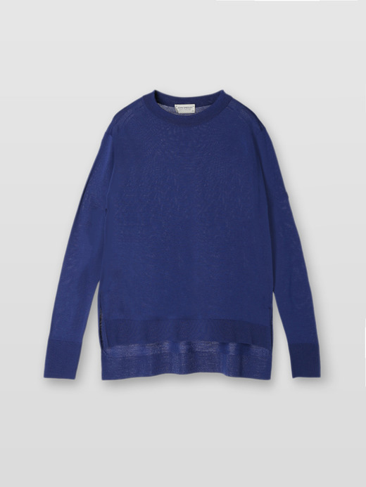 レディース 30G長袖クルーネックニット／NAYA【RELAX FIT】 詳細画像 LAPIS BLUE 1