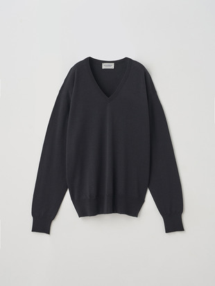 レディース 30G 長袖Vネックニット／OONA【COMMON FIT】