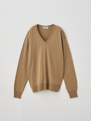 レディース 30G 長袖Vネックニット／OONA【COMMON FIT】
