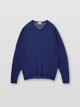 メンズ 30G 長袖 Vネックニット／PACKHAM【MODERN FIT】