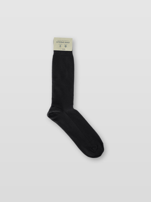 Unisex Ribbed Socks | ROWSELY 詳細画像 BLACK 1