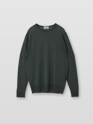 メンズ 30G 長袖 クルーネックニット／SCANLAN【MODERN FIT】