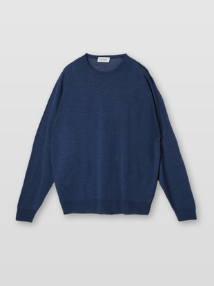 メンズ 30G 長袖 クルーネックニット／SCANLAN【MODERN FIT】