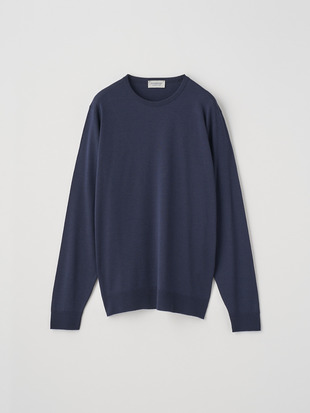 メンズ 30G 長袖 クルーネックニット／SCANLAN【MODERN FIT】