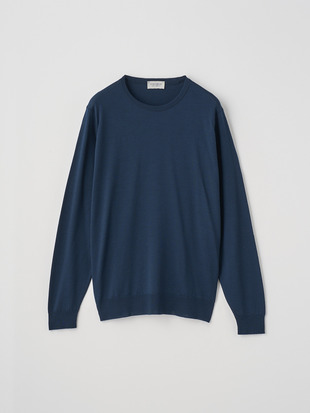 メンズ 30G 長袖 クルーネックニット／SCANLAN【MODERN FIT】
