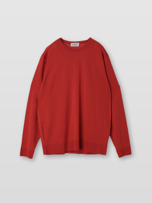 メンズ 30G 長袖 クルーネックニット／SCANLAN【MODERN FIT】