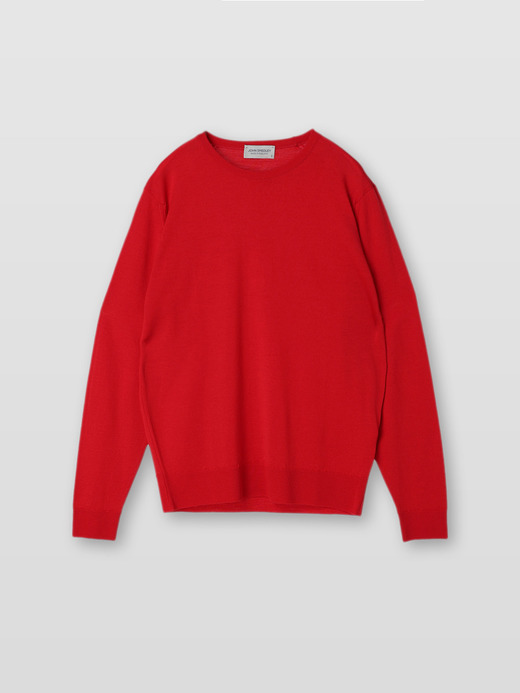 メンズ 30G 長袖 クルーネックニット／SCANLAN【MODERN FIT】 詳細画像 CRANBERRY 1