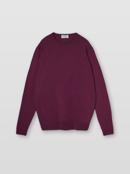 メンズ 30G 長袖 クルーネックニット／SCANLAN【MODERN FIT】 詳細画像 DAMSON 1