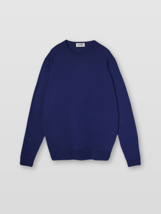 メンズ 30G 長袖 クルーネックニット／SCANLAN【MODERN FIT】 詳細画像 LAPIS BLUE 2