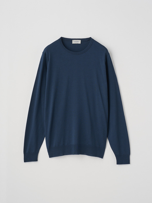 メンズ 30G 長袖 クルーネックニット／SCANLAN【MODERN FIT】 詳細画像 ORION GREEN 1
