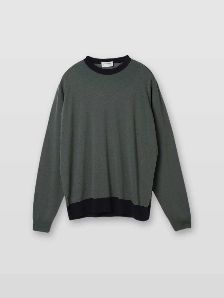 新品ジョンスメドレー  JOHN SMEDLEY クルーネックニット M