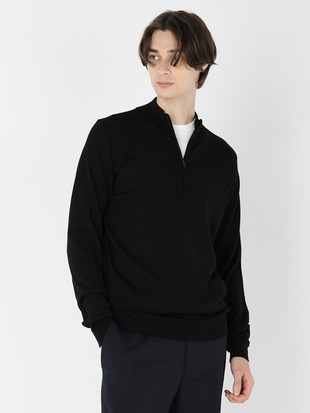 メンズ 24G 長袖ハーフジップニット／TAPTON【STANDARD FIT】