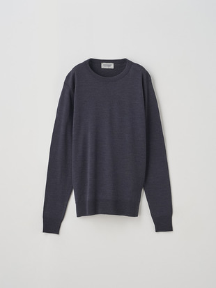 レディース 30G 長袖 クルーネックニット／VIVIENNE 【MODERN FIT】