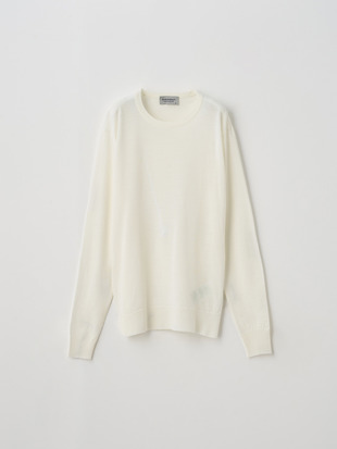 レディース 30G 長袖 クルーネックニット／VIVIENNE 【MODERN FIT】