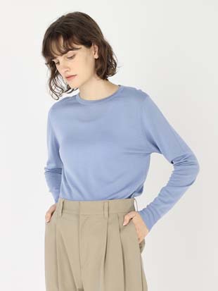 レディース 30G 長袖 クルーネックニット／VIVIENNE 【MODERN FIT】