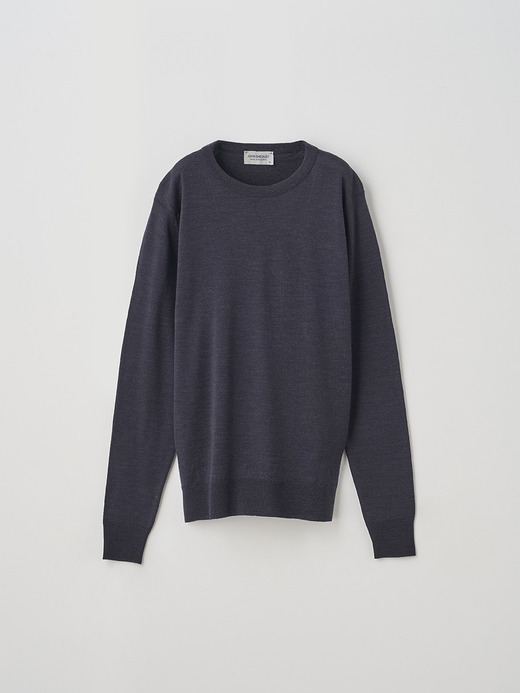 レディース 30G 長袖 クルーネックニット／VIVIENNE 【MODERN FIT】 詳細画像 HEPBURN SMOKE 1