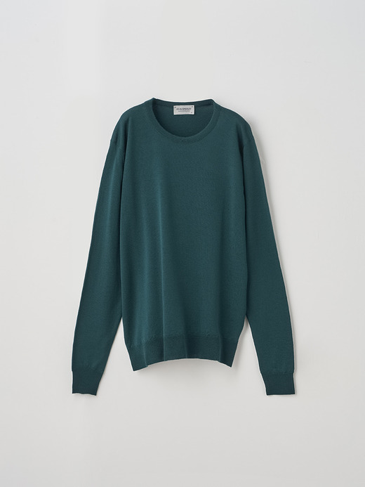 レディース 30G 長袖 クルーネックニット／VIVIENNE 【MODERN FIT】 詳細画像 PINE 1
