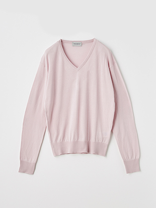 レディース 30G 長袖 Vネックニット【COMMON FIT】