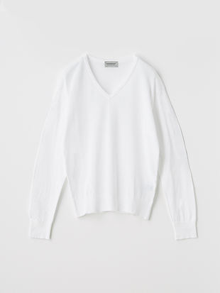 レディース 30G 長袖 Vネックニット【COMMON FIT】