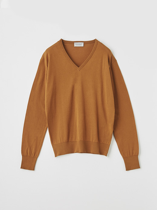 レディース 30G 長袖 Vネックニット【COMMON FIT】 詳細画像 GINGER 1