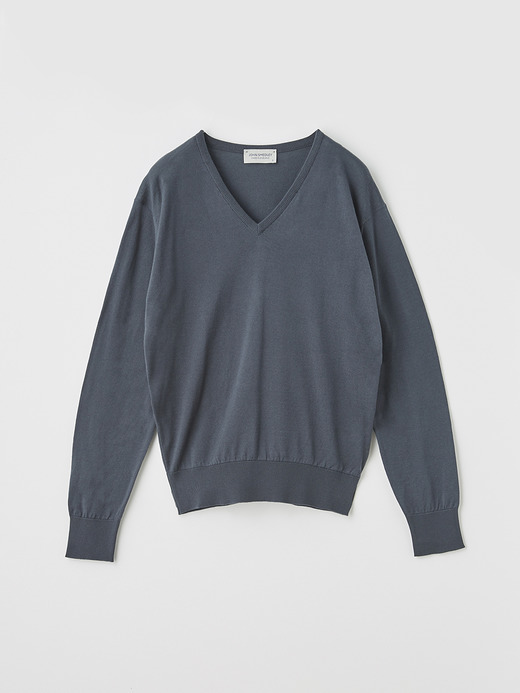 レディース 30G 長袖 Vネックニット【COMMON FIT】 詳細画像 GRANITE 2