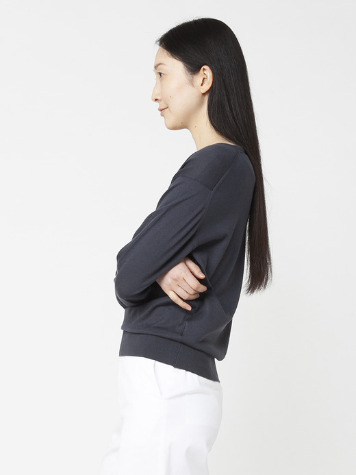 レディース 30G 長袖 Vネックニット【COMMON FIT】 詳細画像 GRANITE 3