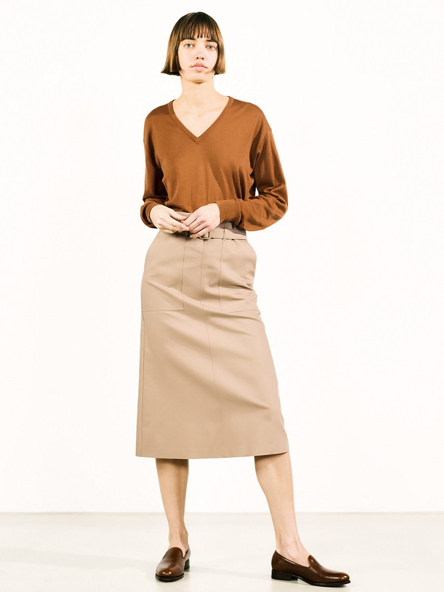 レディース 30G 長袖 Vネックニット【COMMON FIT】｜メンズ・レディースニットのJOHN SMEDLEY/ジョンスメドレー  公式オンラインショップ