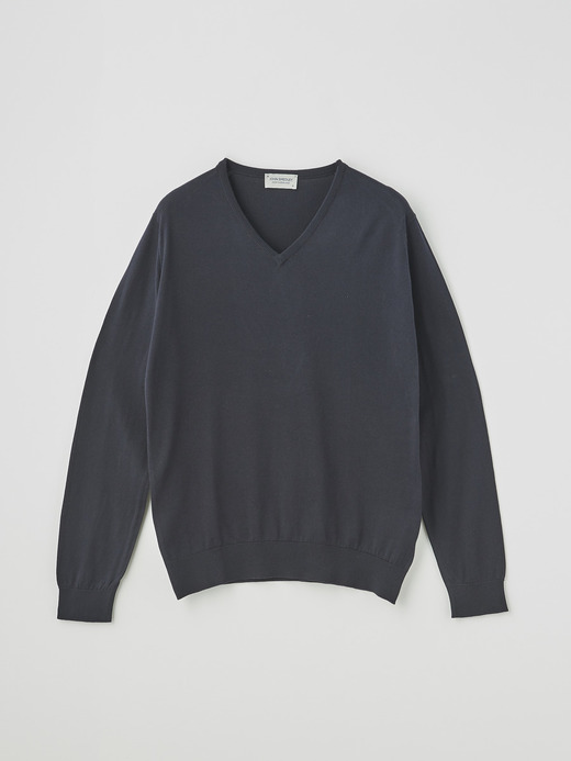 メンズ 30G 長袖 Vネックニット 詳細画像 NAVY 1