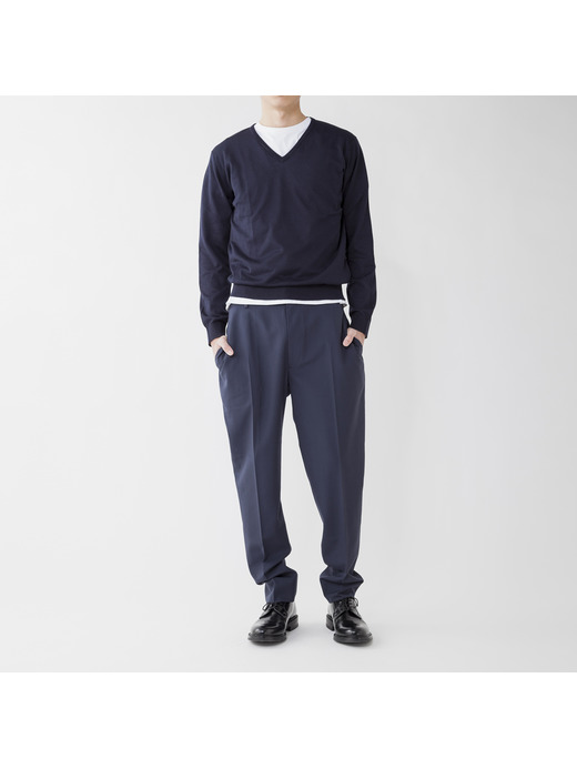 メンズ 30G 長袖 Vネックニット 詳細画像 NAVY 2