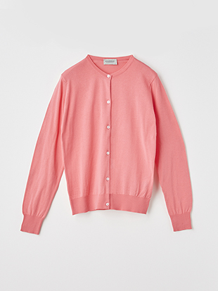 レディース 30G 長袖 クルーネックカーディガン【MODERN FIT】