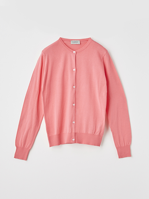 レディース 30G 長袖 クルーネックカーディガン【MODERN FIT】 詳細画像 FLAMINGO 1