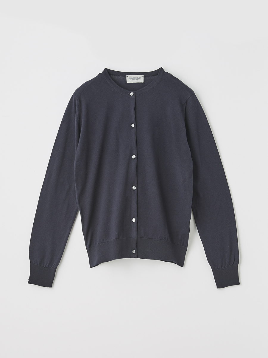 レディース 30G 長袖 クルーネックカーディガン【MODERN FIT】｜メンズ 