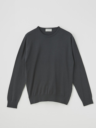 メンズ 30G 長袖 クルーネックニット【MODERN FIT】