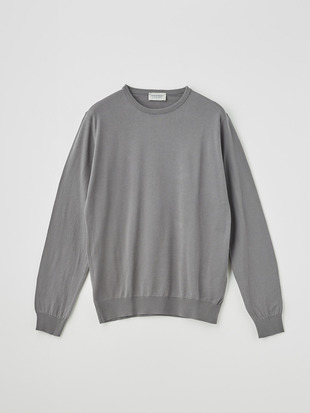 メンズ 30G 長袖 クルーネックニット【MODERN FIT】