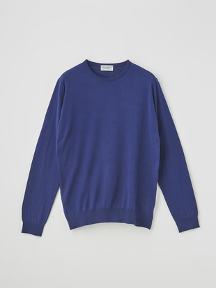 メンズ 30G 長袖 クルーネックニット【MODERN FIT】