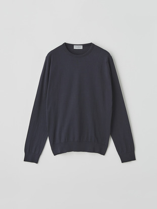 メンズ 30G 長袖 クルーネックニット【MODERN FIT】